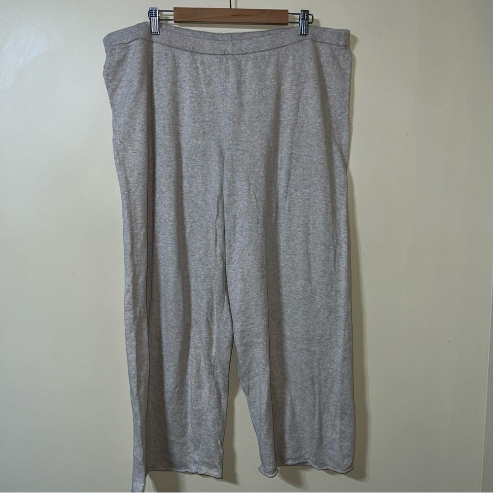 Eileen Fisher Tan Knit Pants XL